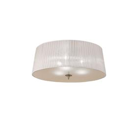 Loewe Antique Brass-White Ceiling Lights Mantra Flush Fittings